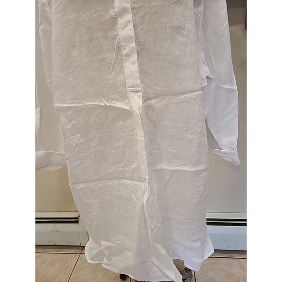 Paper White Flowing Ease Pullover Long Tunic by Nic+Zoe New Size 3x Linen - Picture 3 of 10